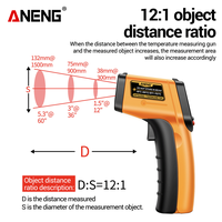 Gambar Aneng TH201 High Sensitivity Digital Infrared Measuring Thermometer Suhu Hygrometer Backlight Screen Laser dari Metaverse World Tools Kab. Tangerang 5 Tokopedia