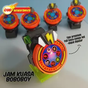 Pedro Boboboy Jam Kuasa Handmade Nyala Led Tidak Bunyi