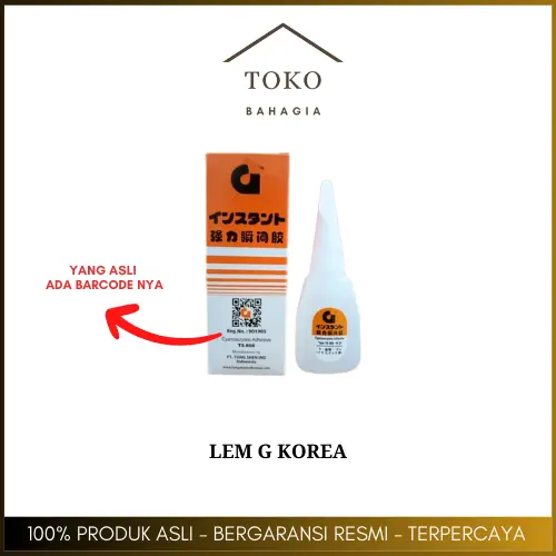 Lem Setan / Lem Korea G / Lem G Original / Lem Kuat Serbaguna Material