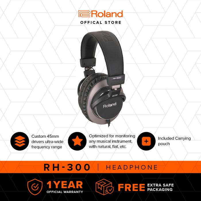 Gambar Roland RH-300 Monitor Headphones Studio Quality dari Roland Official Store Kota Tangerang Selatan Tokopedia