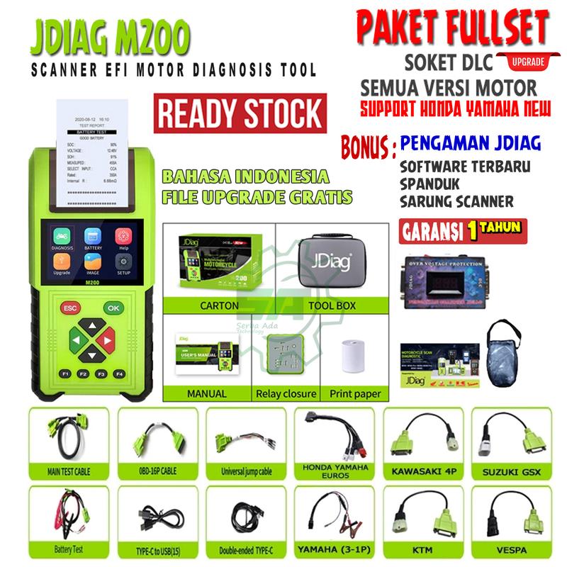 Scanner Injection Motor ORIGINAL JDiag M200 Motor SCANNER + PRINTER Function Diagnostic Tool ...