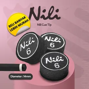 Nili 6 Black Master Cue Tip | Master Tip Cue Stick Billiard | Original Made In Taiwan