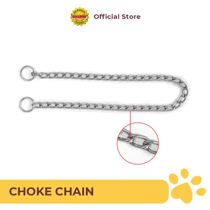 Gambar Rantai Anjing | Kalung Rantai Besi  | Choke Chain - 2mm x 40cm dari Octagon Pet Indonesia Kota Surabaya Tokopedia