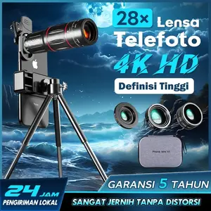 [Ready Stock]Apexel Lensa 28X Zoom Lens Kamera Tele Zoom HP Universal Handphone HD Ponsel Lensa Ponsel Makro Fisheye Sudut Lebar untuk Smartphone hp tripod kamera handphone apexel optik universal telezoom tele 18x25 dengan 28x
