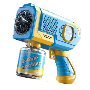 Bubble Gun Machine Mainan Mesin Gelembung Sabun Otomatis Warna BIRU untuk Anak Laki-Laki