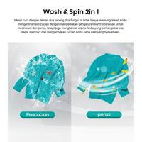 Gambar Mesin Cuci 2 Tabung 12 Kg Hisense WSHS1213UB 12 Kg Twin Tub [GARANSI RESMI] dari Bonjour Electronic Official Kota Depok 3 Tokopedia