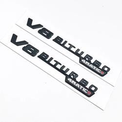 2pcs Metal Black V12 Biturbo Car Fender Emblem Badge Decal Sticker V8 E S M G 2pcs Metal Black V12 Biturbo Car Fender Emblem Badge Decal Sticker V8 E S M G