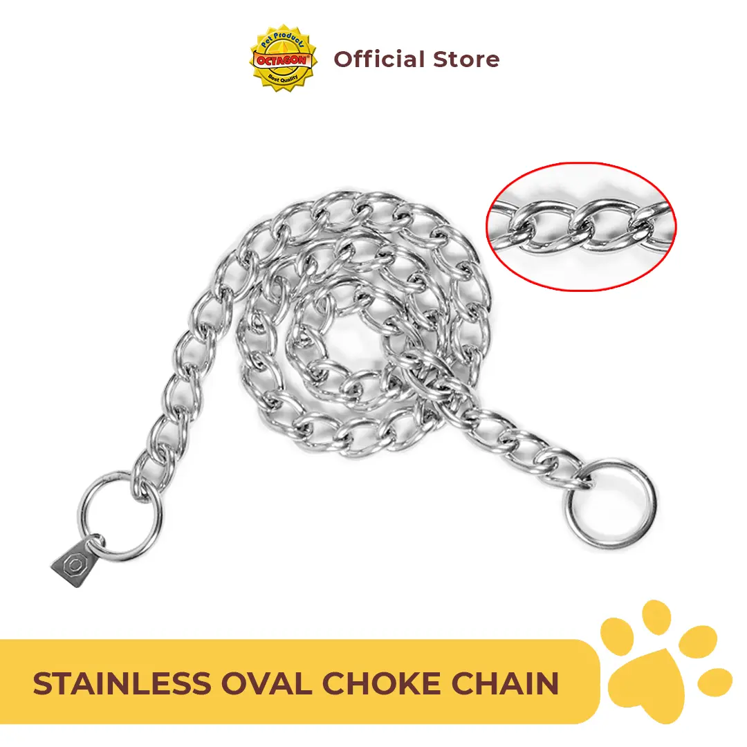 Rantai Anjing Stainless | Kalung Anjing Anti Karat | Stainless Choke Chain