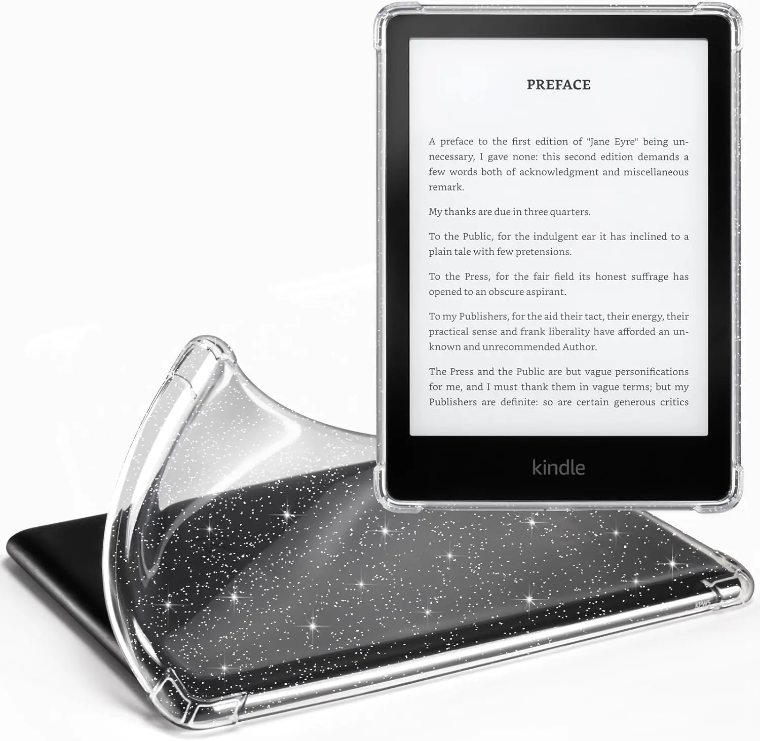 Clear Glitter Case for Amazon Kindle Basic 11th Generation 2022 & 2024 Release 6.0" inch