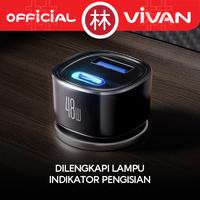 Gambar Vivan VCC07 Car Charger Mobil 48W Dual Port USB-A USB-C Max 3A PD QC3.0 Fast Charging LED New VCC02 dari Liem Group Kota Administrasi Jakarta Barat 5 Tokopedia