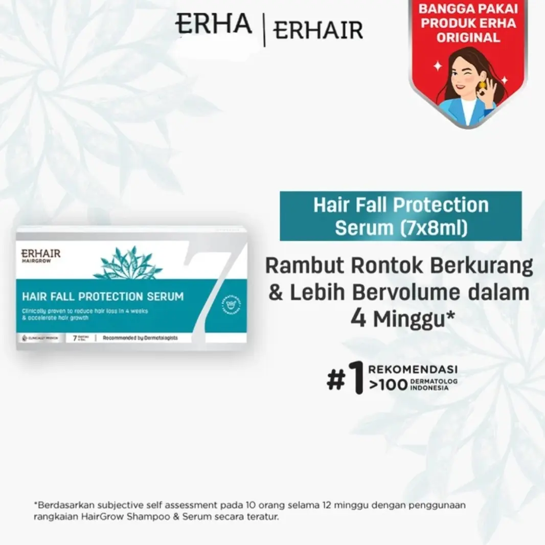 Erhair Hairgrow Serum 7x8ml Serum Penumbuh Rambut Erha