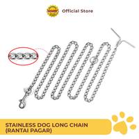 Gambar Rantai Pagar Stainless (Twist) | Rantai Anjing Anti Karat | Stainless Dog Long Chain - 2mm x 150cm dari Octagon Pet Indonesia Kota Surabaya 1 Tokopedia