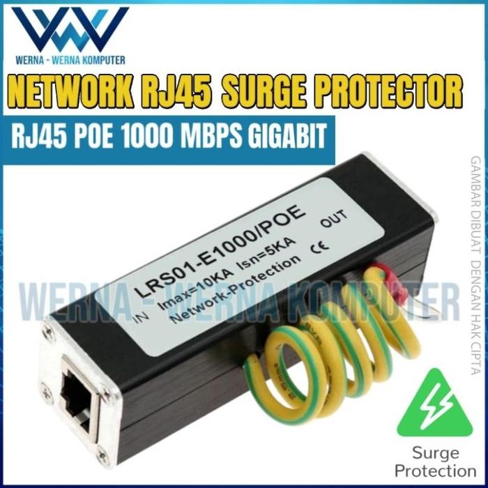 Jual Rj45 Anti Petir Network LAN RJ45 1000mbps gigabit Surge Protection ...