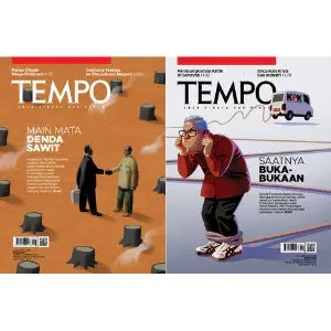 Paket Bundel Majalah Tempo Main Mata Denda Sawit dan Saatnya Buka Bukaan