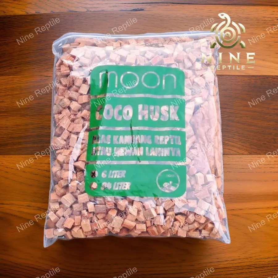Moon Coco Husk Substrat Alas Kandang Reptil dan Hewan Lainnya 100% Alami & Anti Jamur