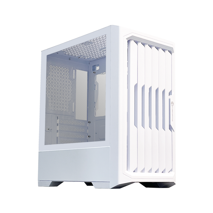 Gambar Casing PC Komputer CubeGaming Cube Gaming BALVEER | Mid Tower | Micro M-ATX Case | Tanpa Fan | White Putih dari UV Computer Mall Kota Medan Tokopedia
