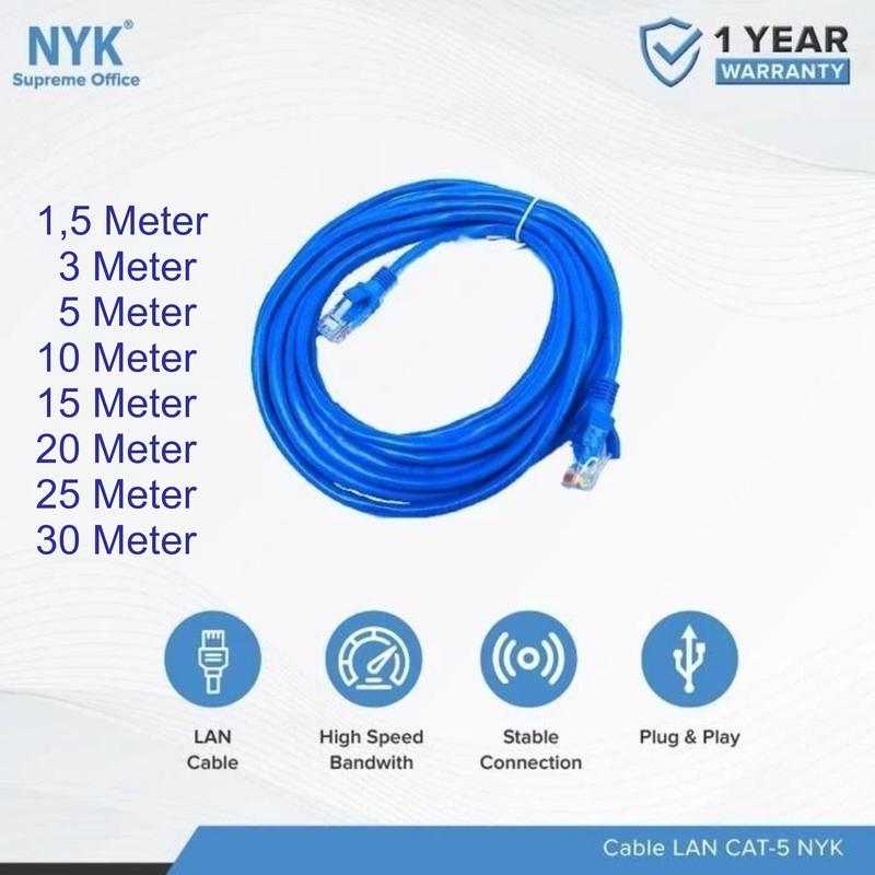 Kabel LAN cat5e Cat 5e UTP Cable 1,5 3 5 10 15 20 25 M Meter 5