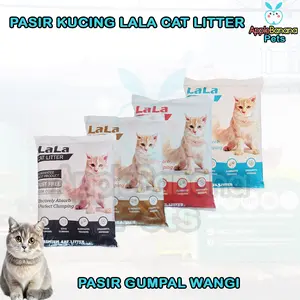 Pasir Kucing Lala 5,5 liter - LALA CAT LITTER Pasir Gumpal Wangi 5,5 Liter