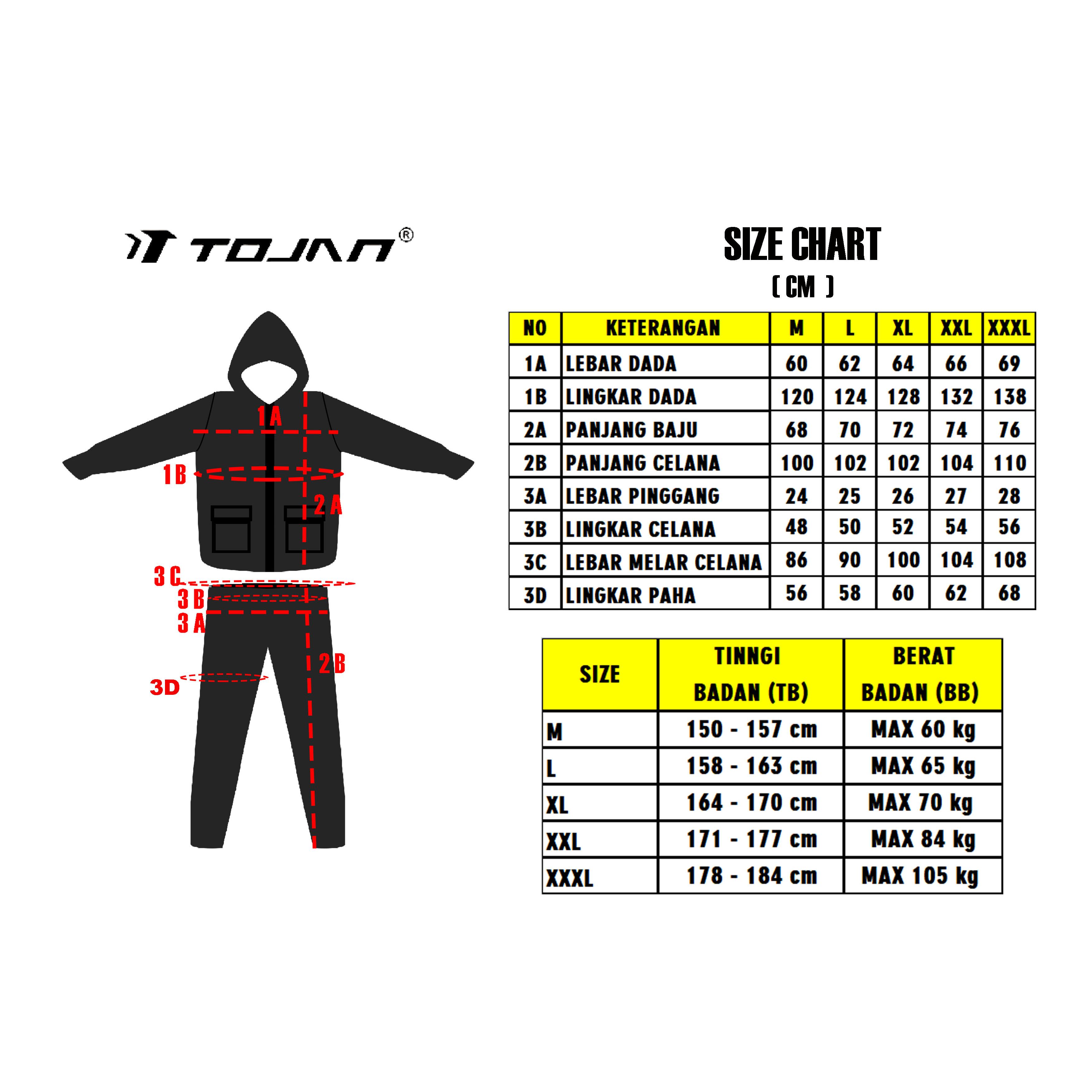 Jas hujan tojan LENGKAP bonus JAS SEPATU