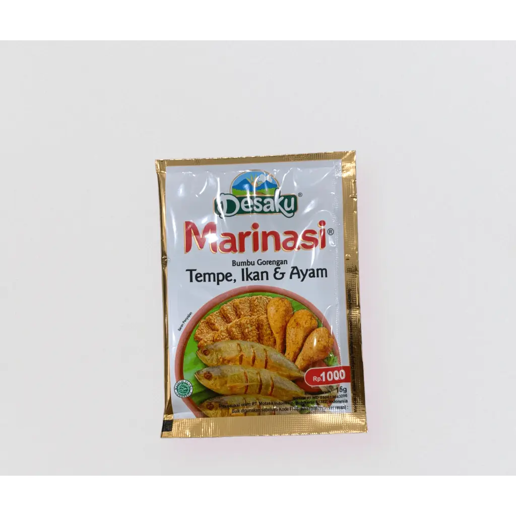 Marinasi Desaku Bumbu Gorengan Tempe Ikan Dn Ayam Sachet 15gr Bumbu Masakan Instan terasi bottle
