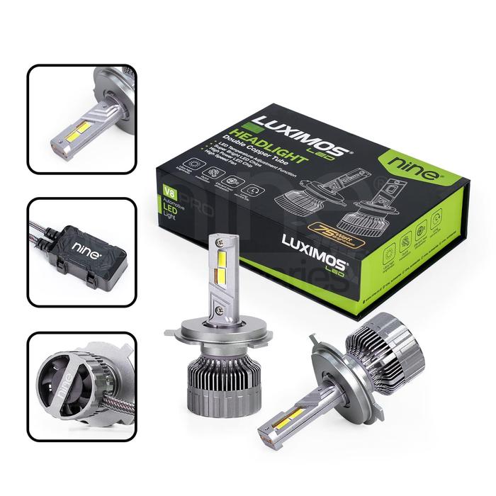 Gambar LUXIMOS V8 PRO LED LAMPU DEPAN HEADLAMP H11 75 WATT SUPER TERANG 6000K INNOVA REBORN / ALL NEW ERTIGA / BRV DLL dari Lestari Motor 2 Kota Administrasi Jakarta Barat Tokopedia