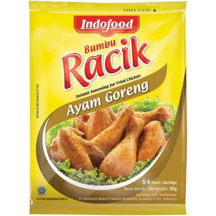 Indofood Bumbu Racik Ayam Goreng Sachet 20gr Bumbu Masakan Instan 0