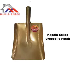 HEMAT KEPALA SEKOP PASIR RATA PETAK TANPA GAGANG MERK CROCODILE