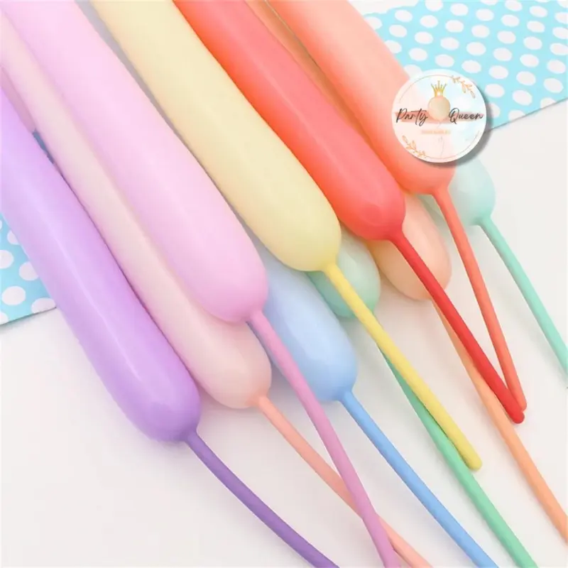 Balon Latex Pentil Pastel / Balloon Twist Macaron / Balon Panjang 1