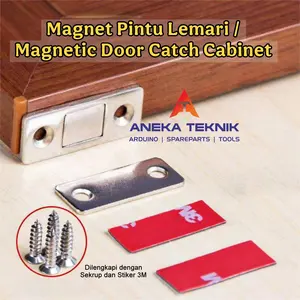 Magnet Pintu Lemari / Magnet Tempel Laci Geser / Magnetic Door Catch Cabinet