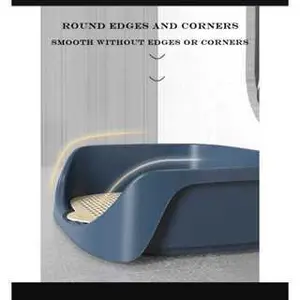 Tempat Pipis Anjing Kucing Pet Training Potty Tray Detachable - BB-40 - Blue