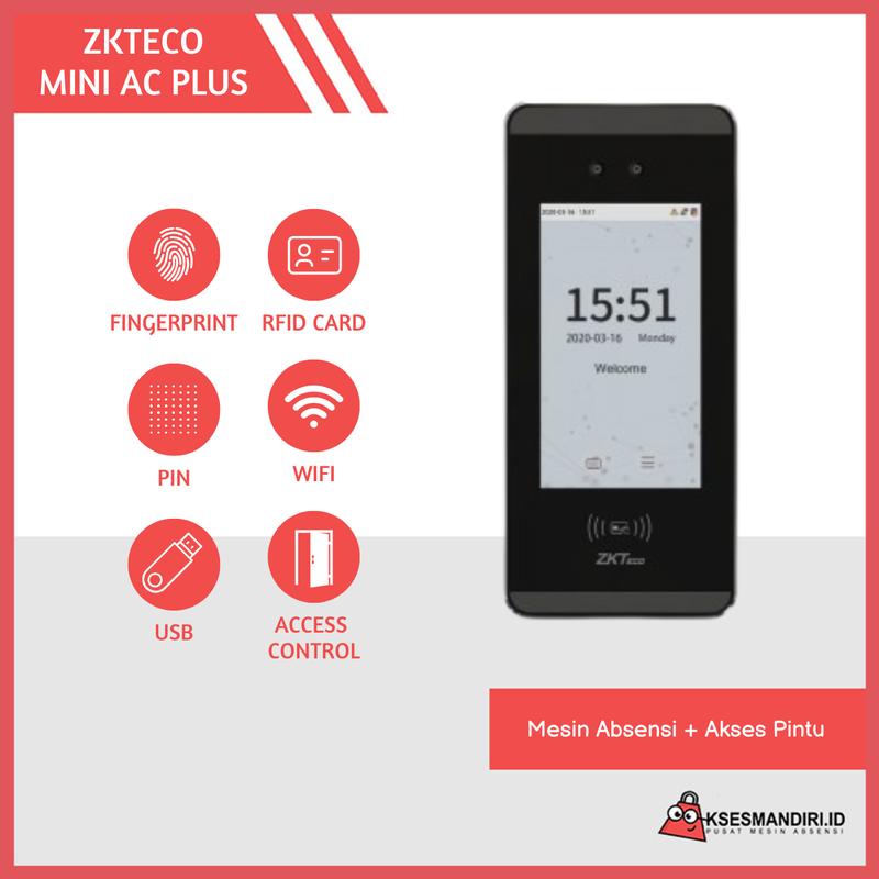 Mesin Absensi Masker Access Door Zkteco Mini AC Plus - Shop | Tokopedia