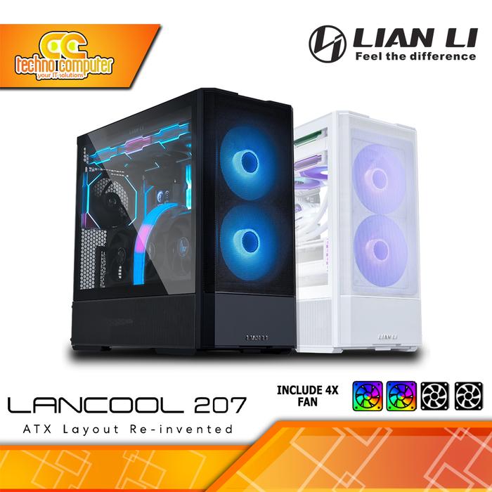 Gambar CASING LIAN LI LANCOOL 207 RGB - Mid Tower ATX Case Tempered Glass (Free 2x ARGB Fan) dari Techno Computer Bali Kota Denpasar Tokopedia