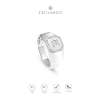 Gambar Ciella & Co - Epitome Men’s Ring Cincin Moissanite Pria Perhiasan Silver 925 Lapis Emas 18K - 7 dari Ciella and co Kab. Tangerang 1 Tokopedia