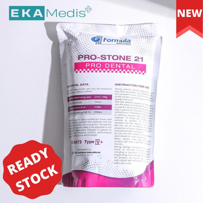 Gambar Gips Stone Dental Pink Type 4 Pro Stone 21 - SG Formula (Original) 25 KG dari ekamedistangerang Kota Tangerang Tokopedia