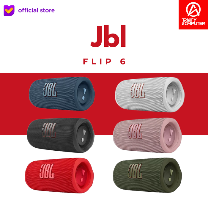 Gambar JBL Flip 6 Portable Wireless Bluetooth Speaker - BLACK, JBL dari GAME NEST Kota Administrasi Jakarta Pusat Tokopedia