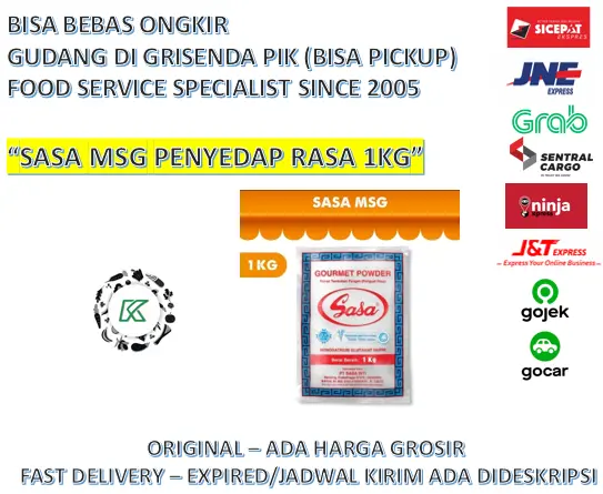 Micin MSG Sasa 1000gr / 1kg Penyedap Penguat Rasa MURMER