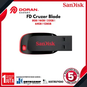 Flashdisk Sandisk Cruzer BLADE CZ50 16GB Garansi Resmi
