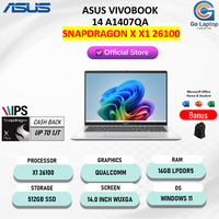 Gambar ASUS VIVOBOOK 14 A1407QA SNAPDRAGON X X1 26100 Ram 16GB 512GB W11+OHS 14.0" WUXGA Ips - NON ANTIGORES, BLUE dari GO LAPTOP JAKARTA Kota Administrasi Jakarta Pusat 1 Tokopedia