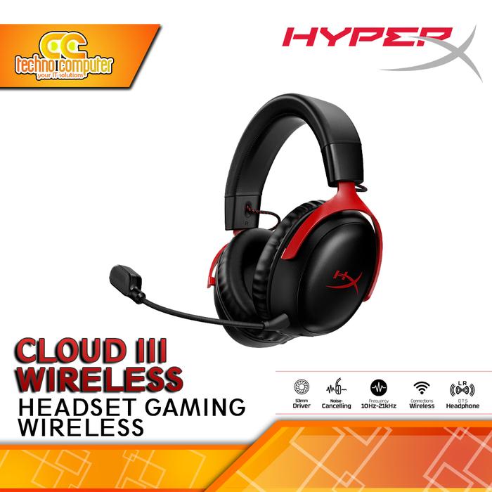 Gambar HEADSET HyperX Cloud III Wireless - Gaming Headset Wireless dari Techno Computer Bali Kota Denpasar Tokopedia