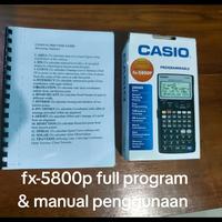 Gambar Kalkulator casio fx 5800 p +bonus program survey dari Kalkulatorsurvey Kab. Blora 1 Tokopedia