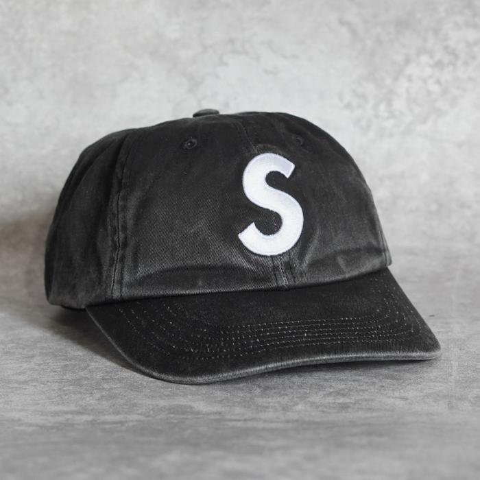 Jual Supreme Pigment Coated S Logo 6-Panel Cap Black SS25 - Kab