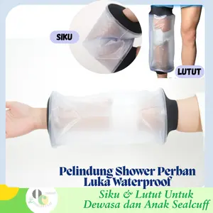 Pelindung Shower Perban Luka Tahan Air Untuk Siku Dewasa Anak Sealcuff