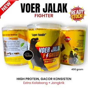 VOER JALAK FIGHTER HIGH PROTEIN BERAT 400 GRAM