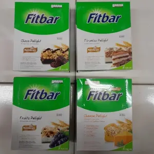 Fitbar Multigrain Snack Diet Box (12 Bars) Rasa Choco / Fruits / Tiramisu / Cheese Delight
