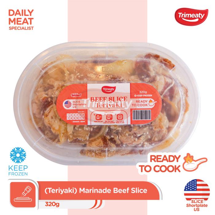 Gambar Beef Slice Teriyaki (Shortplate) / Slice Shortplate Marinasi - 320gr dari Trimeaty Meatshop Kab. Tangerang Tokopedia