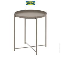 Gambar IKEA GLADOM Meja Baki Multifungsi Abu-Abu/Krem Bahan Baja 45x53 cm Furniture dari IKEA Indonesia Kota Administrasi Jakarta Timur 2 Tokopedia