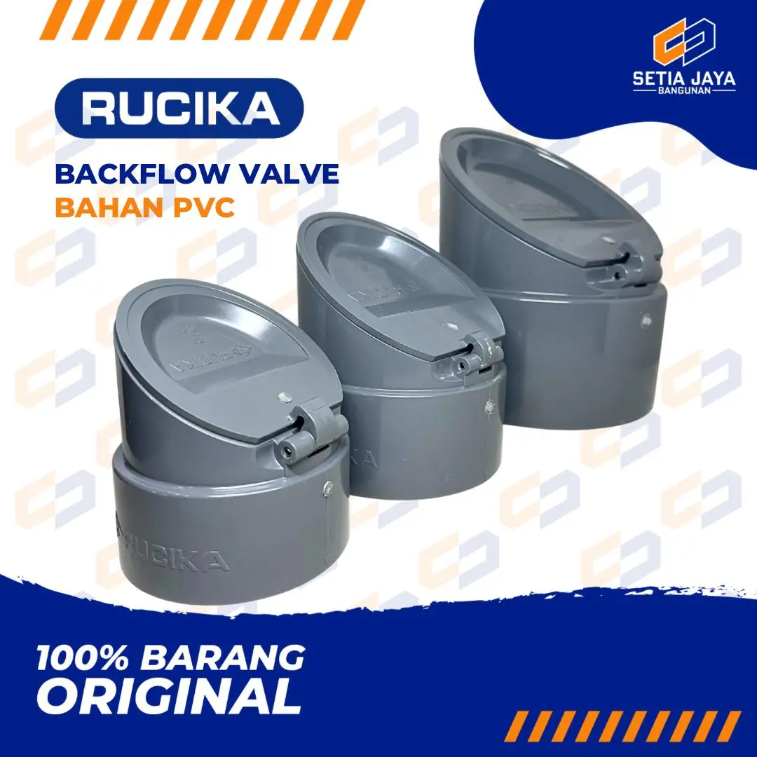 Backflow / Penutup Pipa / Peralon Rucika PVC 3 / 4 / 6 Inch