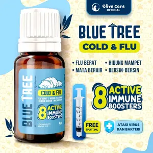 Olive Care Vitamin Obat Cold & Flu Kucing BLUE TREE dengan 8 Bahan Aktif Immune Booster