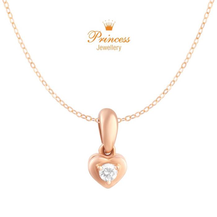 Gambar Liontin Love Berlian PPD1310672 Princess Jewellery - Rose Gold dari Princess Jewellery Online Kota Administrasi Jakarta Selatan Tokopedia