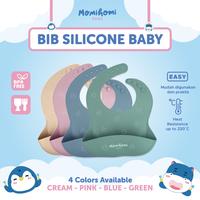 Gambar [SILIKON PALING TEBAL] Baby Slabber Silicone 3012 Waterproof BIB Silicon Celemek Makan Silikon Anak Bayi Anti Air Dengan Motif Lucu Aman Nyaman Untuk Anak BPA Free Peralatan Perlengkapan  MPASI Dapat Di Adjustable Bib Silikon - Cream dari Momi Homi Kota Administrasi Jakarta Utara 1 Tokopedia